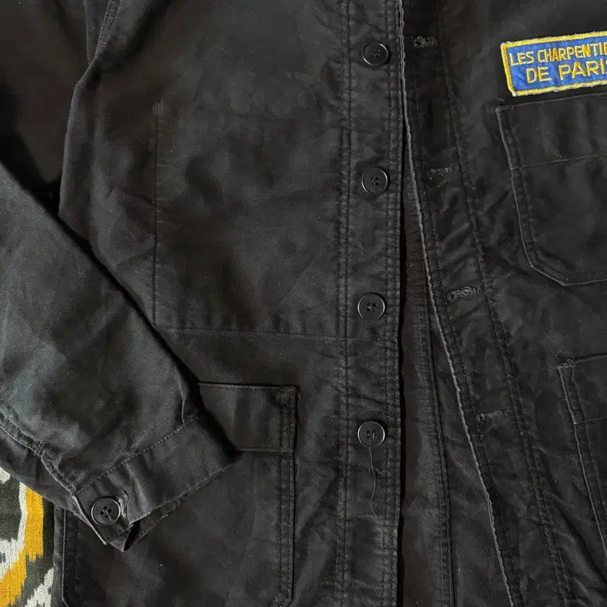 [BUNJANG] Adolphe Lafont 1960s Black Molskin French Work Jacket / 60&