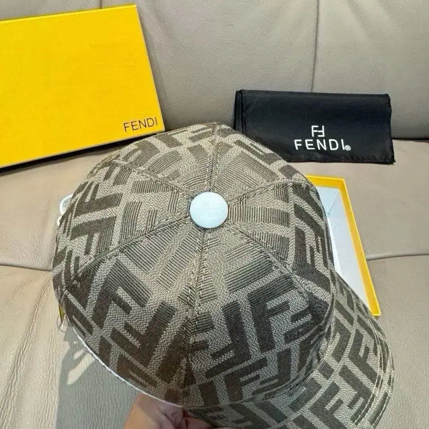 [BUNJANG] Fendi FF Monogram Hat 56cm Adjustable / 펜디 FF 모노그램 모자 56cm 조절가능 정품