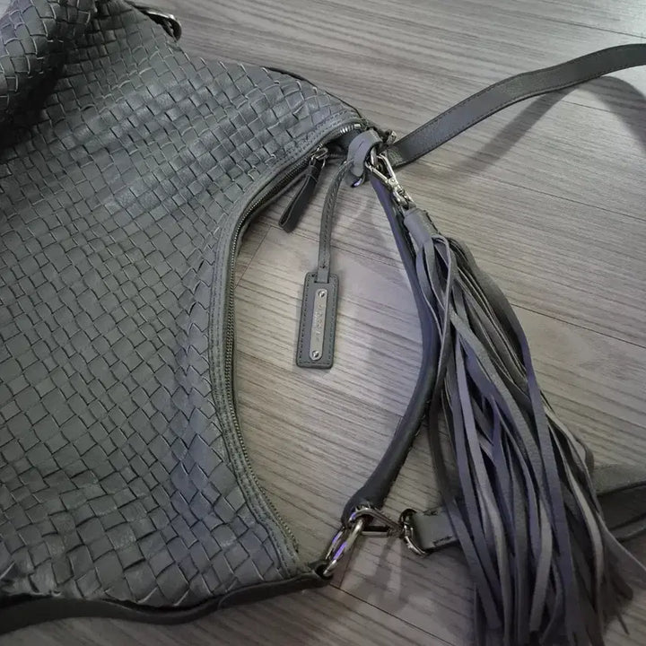[SOLD OUT] 모르간 그레이 위빙 빅 숄더백 여성가방