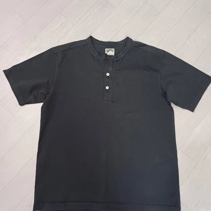 [BUNJANG] Bronson Henry Neck Charcoal T-shirt / 브론슨 헨리넥 반팔 티셔츠 xl사이즈 차콜