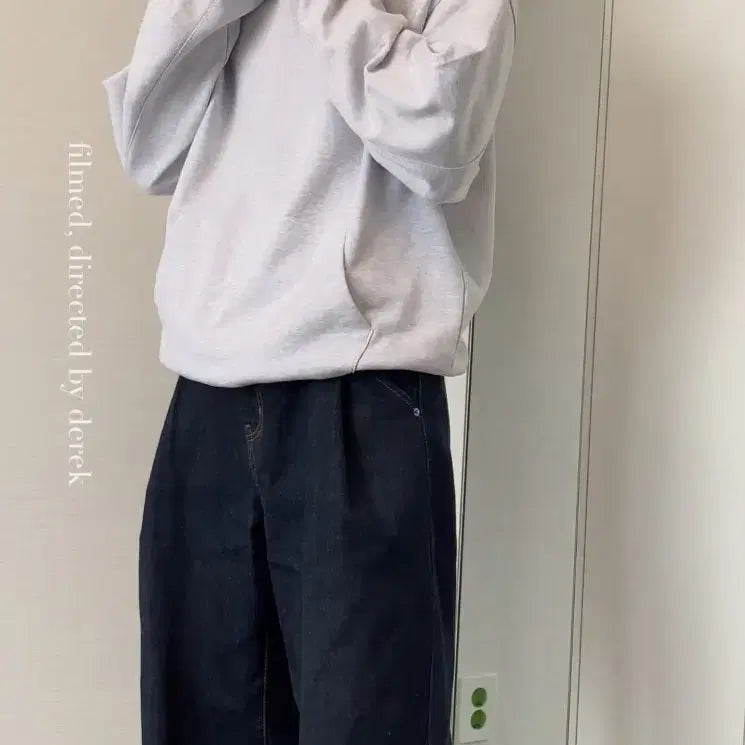 [BUNJANG] INSILENCE Derek Snap Hoodie M Mélange Gray / [ 새상품 ] 인사일런스 스냅 후드티 M 멜란지 그레이 데릭