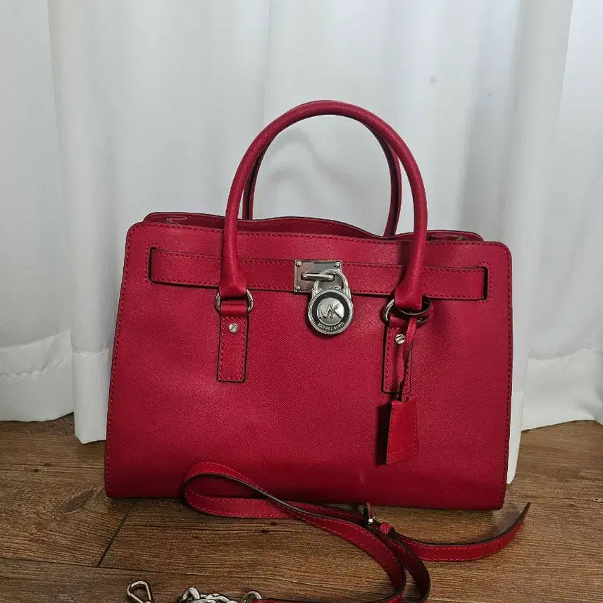 [BUNJANG] Michael Kors Satchel Red Chain Strap Shoulder Bag / 상태좋아요))마이클코어스 사첼백 레드 체인 스트랩