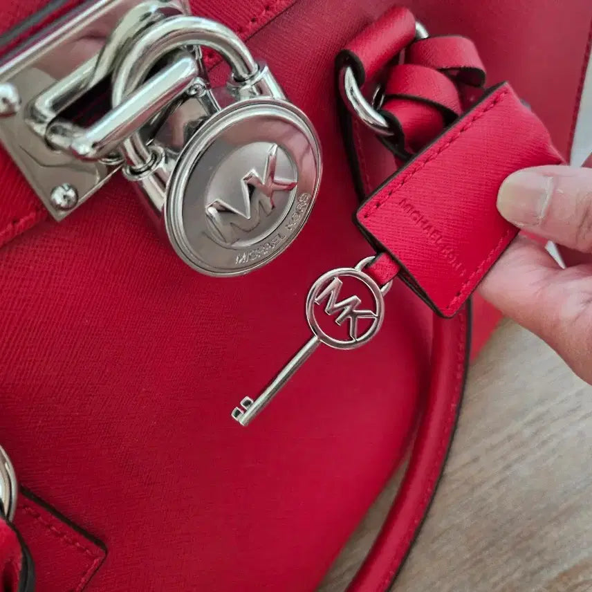 [BUNJANG] Michael Kors Satchel Red Chain Strap Shoulder Bag / 상태좋아요))마이클코어스 사첼백 레드 체인 스트랩