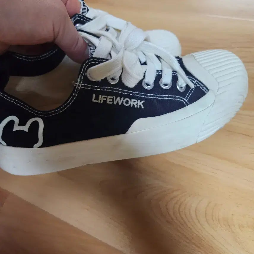 [BUNJANG] LifeWork Black/White Sneakers / 라이프워크 블랙/화이트 스니커즈