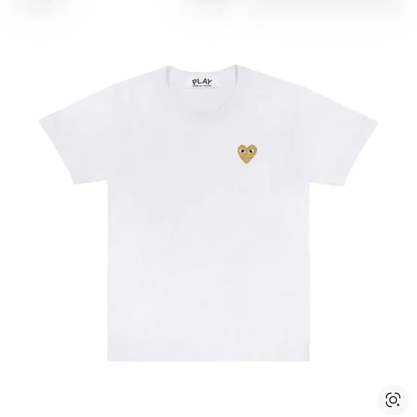 [SOLD OUT] 꼼데가르송 플레이 골드 하트 반팔 티셔츠 새제품
