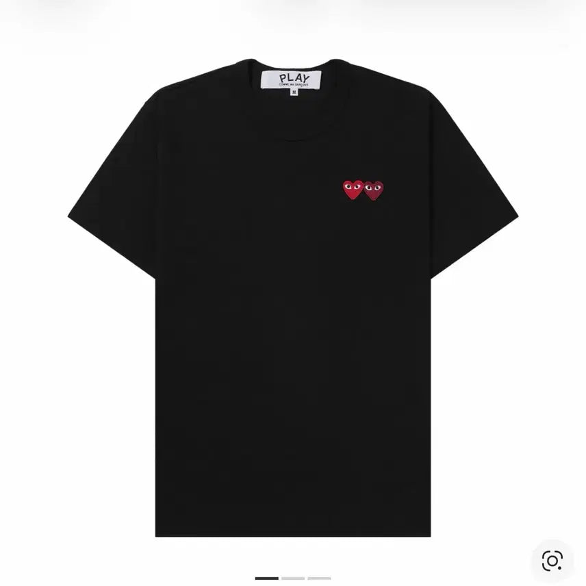 [SOLD OUT] 꼼데가르송 더블와펜 반팔티 블랙 새제품