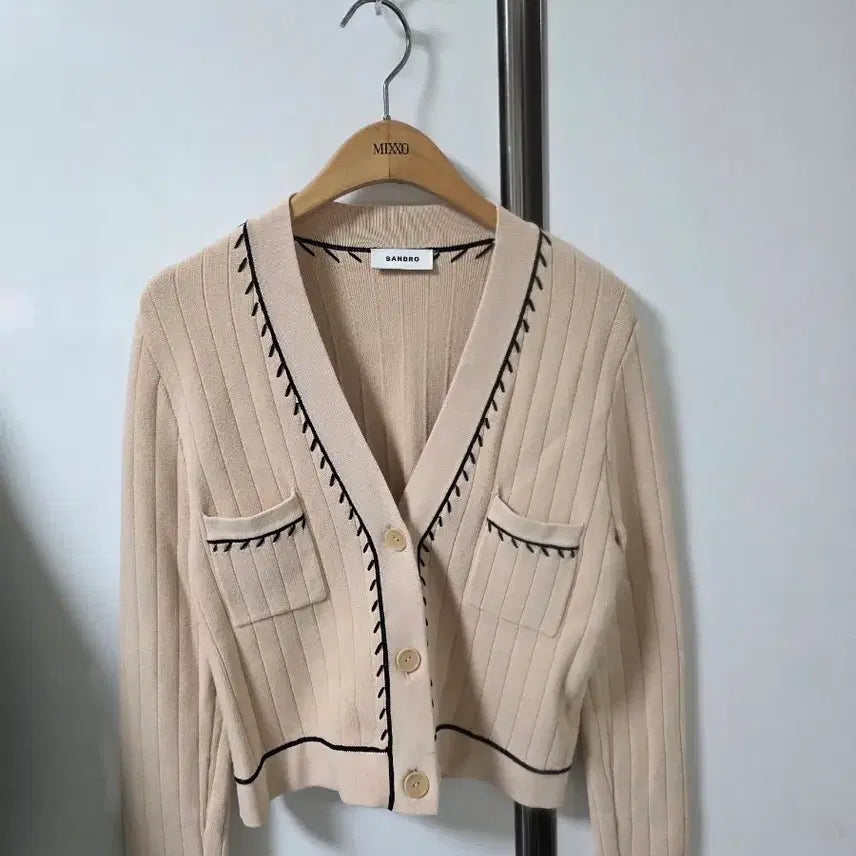 [SOLD OUT] 산드로 SANDRO 베이지색 가디건