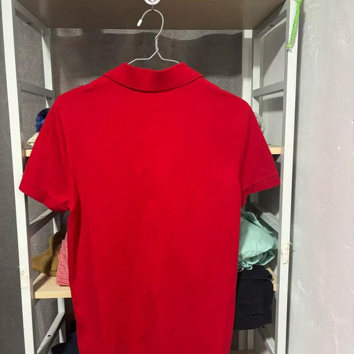 [BUNJANG] Lacoste Slim Fit PK T-shirt Red / 라코스테 슬림핏 PK 반팔티 레드