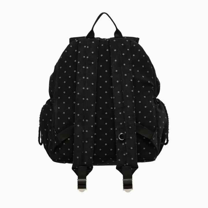 [BUNJANG] Mur Fluffy String Backpack Black Star / 미사용) 무르 Mur 플러피 스트링 백팩 블랙스타 별 백팩