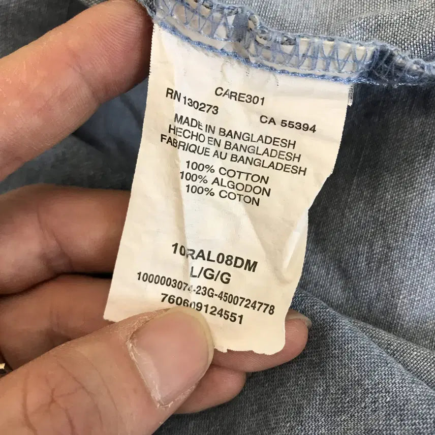 [BUNJANG] Wrangler Western Denim Shirt [L] / 랭글러 Wrangler 웨스턴 데님셔츠 [L]