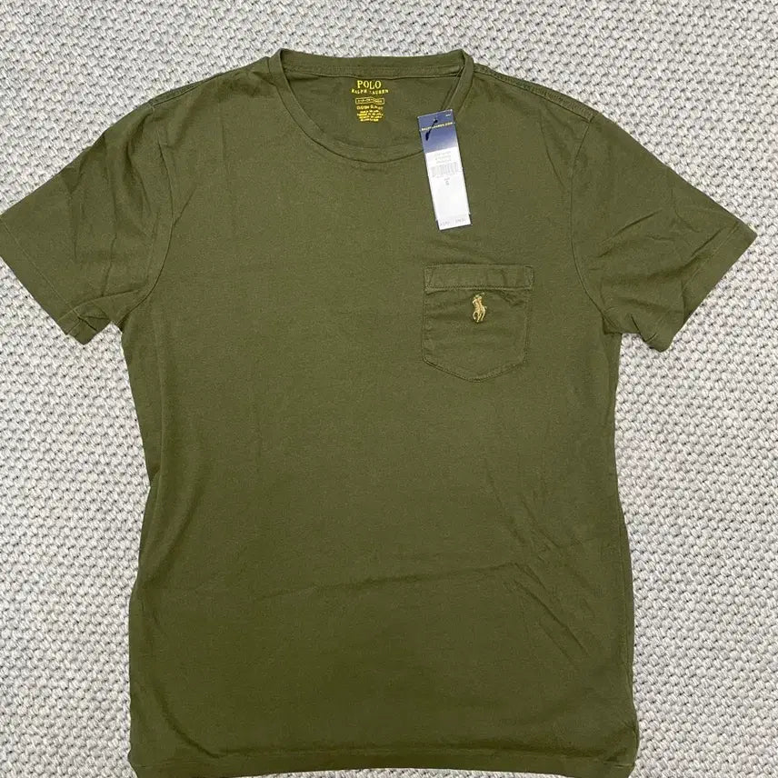 [BUNJANG] Polo Ralph Lauren Pocket T-shirt Khaki / (s) 폴로 랄프로렌 포켓 반팔 티셔츠 카키