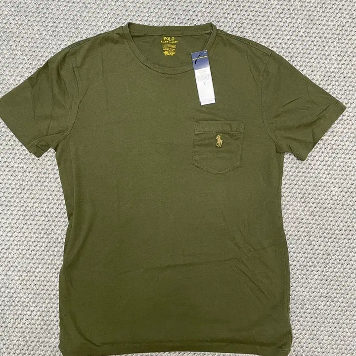 [BUNJANG] Polo Ralph Lauren Pocket T-shirt Khaki / (s) 폴로 랄프로렌 포켓 반팔 티셔츠 카키