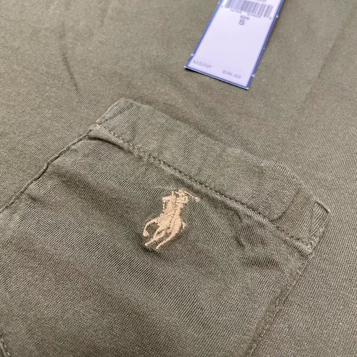 [BUNJANG] Polo Ralph Lauren Pocket T-shirt Khaki / (s) 폴로 랄프로렌 포켓 반팔 티셔츠 카키