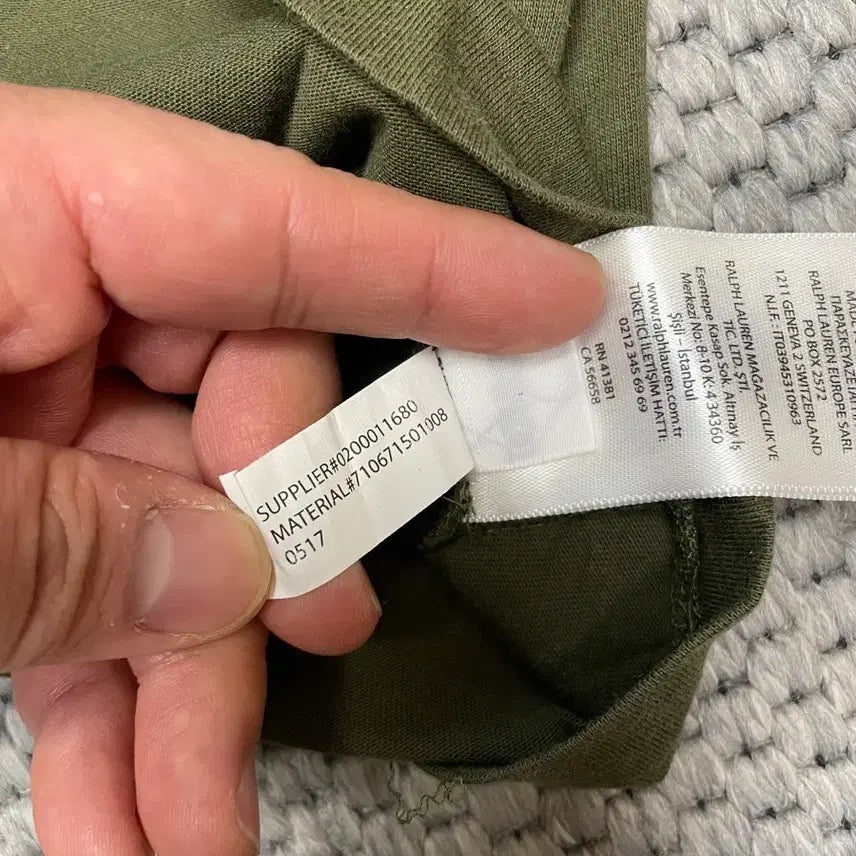[BUNJANG] Polo Ralph Lauren Pocket T-shirt Khaki / (s) 폴로 랄프로렌 포켓 반팔 티셔츠 카키