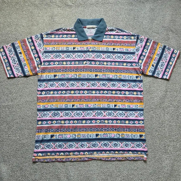 [SOLD OUT] Japanese vintage 에스닉 반팔 티셔츠 L(100)