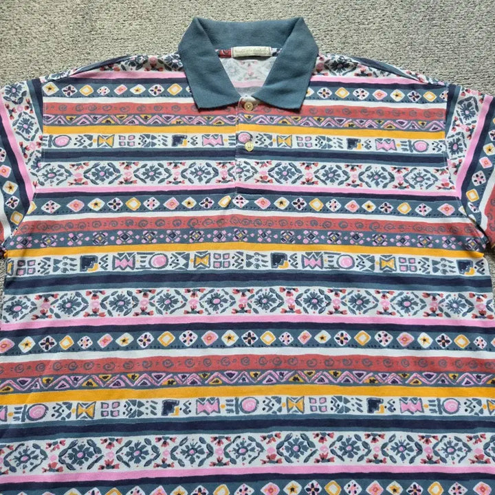 [SOLD OUT] Japanese vintage 에스닉 반팔 티셔츠 L(100)