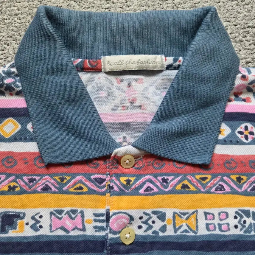 [SOLD OUT] Japanese vintage 에스닉 반팔 티셔츠 L(100)