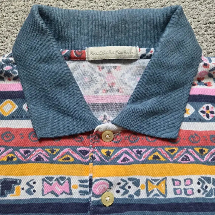[SOLD OUT] Japanese vintage 에스닉 반팔 티셔츠 L(100)