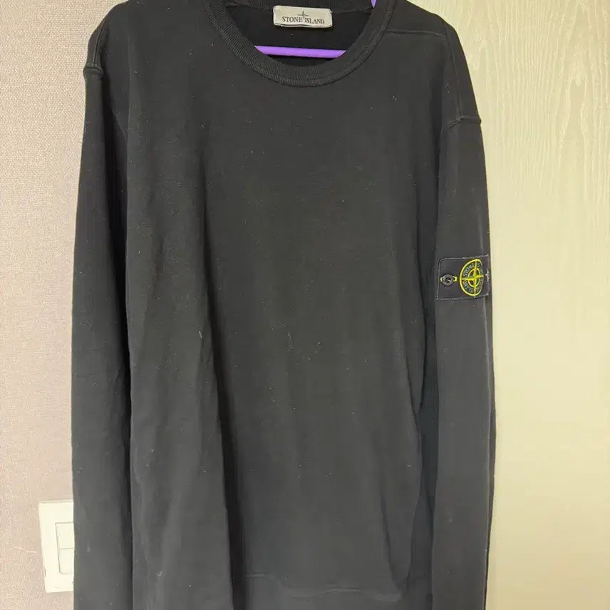 [BUNJANG] Stone Island Black Sweatshirt L / 스톤아일랜드 블랙 맨투맨 티셔츠 L