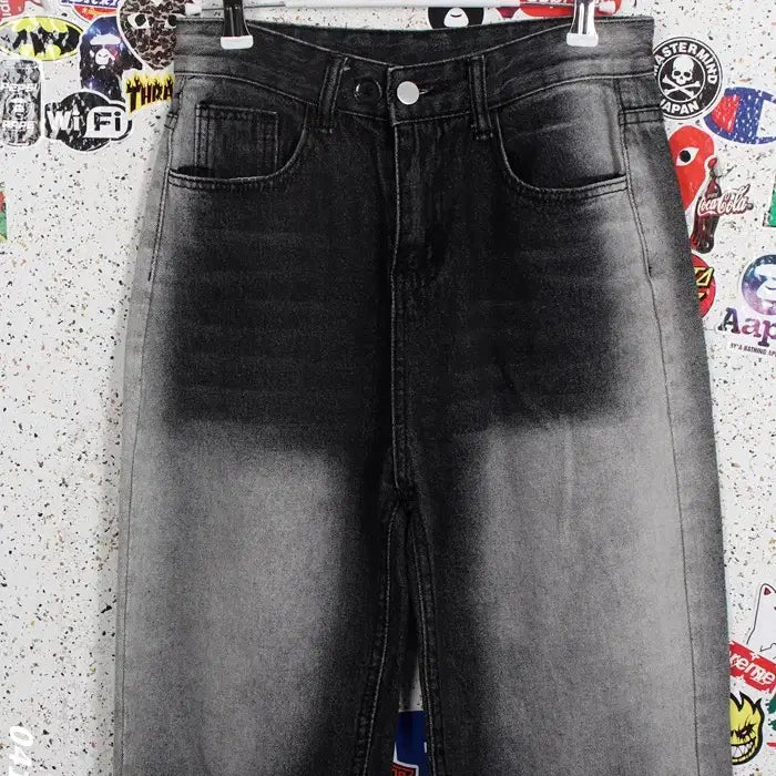 [BUNJANG] NZ Black Washing Denim Pants / 여성M / NZ 블랙워싱 흑청 데님팬츠BK 26-95