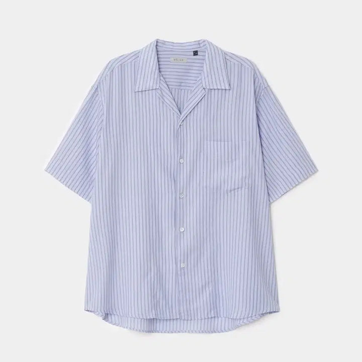 [SOLD OUT] [벨리에 25ss] 치코 숏 슬리브 셔츠 투톤 스카이블루