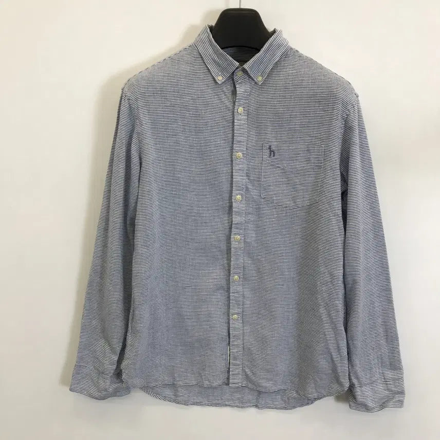 [BUNJANG] Hazzys Striped Linen Blend Shirt 95 / 헤지스 스트라이프 린넨혼방셔츠 [95]