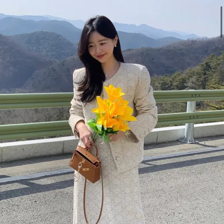 [BUNJANG] Bicini High-End Cana Midi Jacket and Skirt Set / 주말만51만)바이씨니 하이엔드까나 미디자켓 스커트라지 셋업