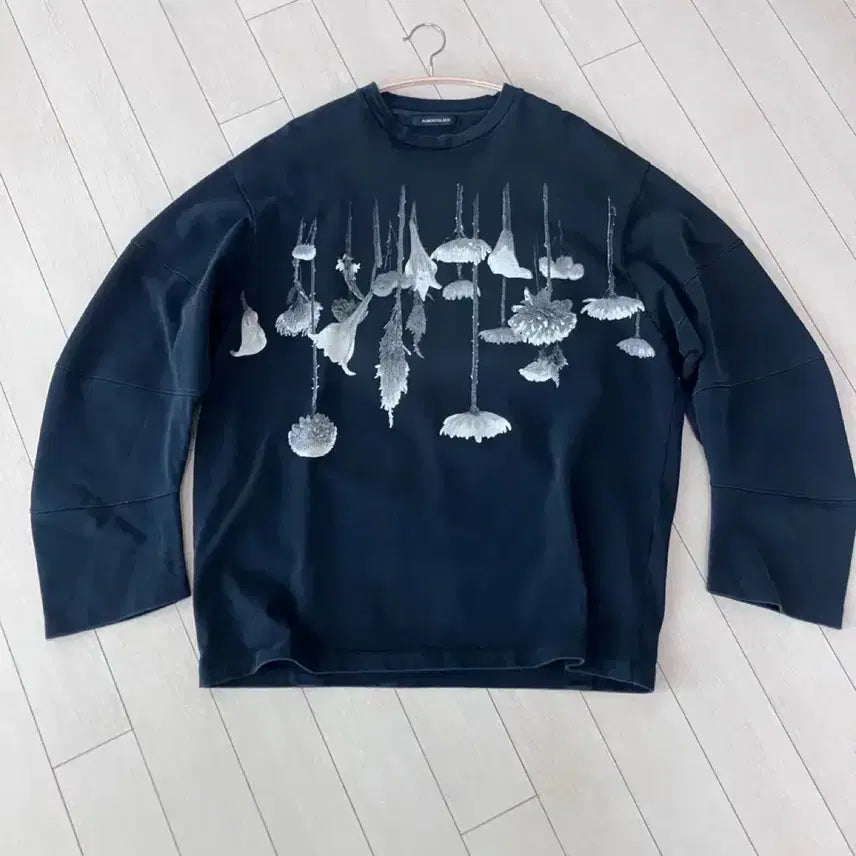 [BUNJANG] Almost Black Anselm Long Sleeve T-shirt / 올모스트블랙 롱슬리브 일본 티셔츠 안셀름 언유즈드 y3