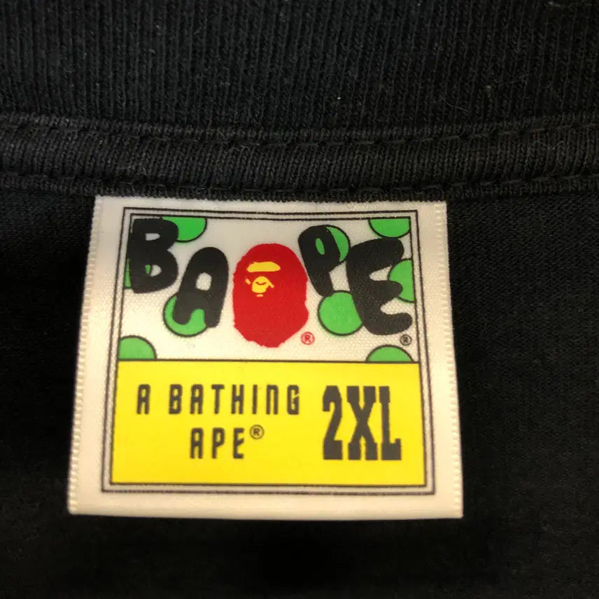 [BUNJANG] BAPE Glitter Big Ape Short Sleeve T-shirt / 베이프 글리터 빅 에이프 반팔 2XL 퍼플