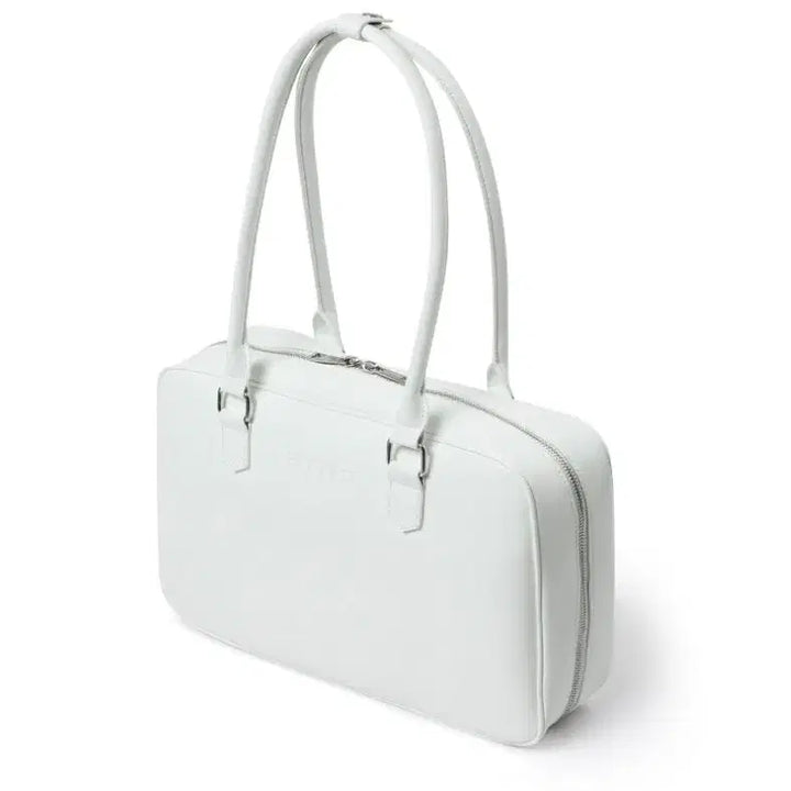 [BUNJANG] HINE Flutter Large Shoulder Bag (White, 15" Laptop Compatible) / HINE 플루터 라지 L 화이트 숄더백(15" 노트북 용)