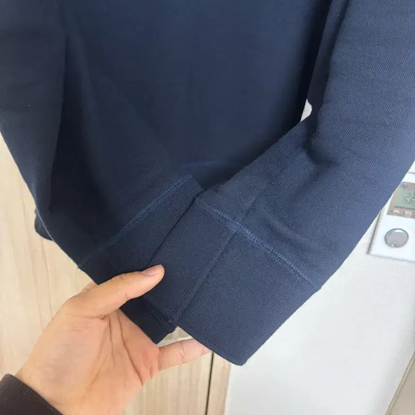 [BUNJANG] Thom Browne Navy Sweatshirt / [26년식/5/네이비] 톰브라운 사선완장 맨투맨 네이비 5사이즈