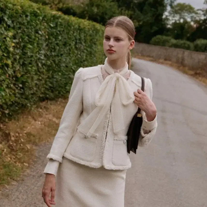 [BUNJANG] Bau Ivory Skirt Size 66(2) / bau 아이보리 스커트 66(2)사이즈