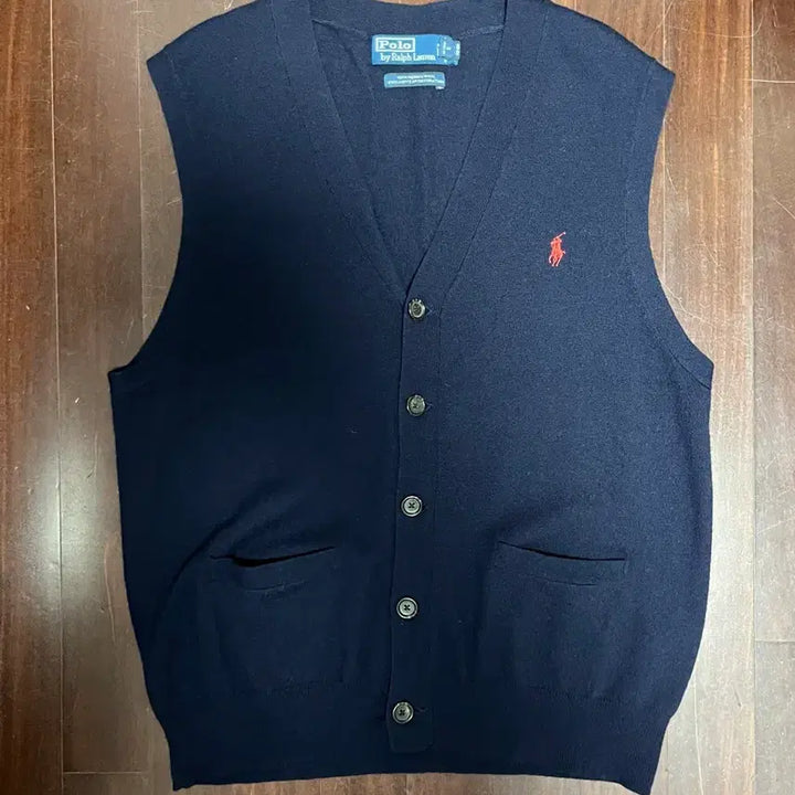 [BUNJANG] Polo Ralph Lauren Merino Wool Knit Vest / [L] 폴로 랄프로렌 네이비 메리노 울 니트 베스트
