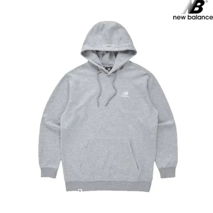 [BUNJANG] New Balance Melange Gray Hoodie / [105] 뉴발란스 후드티 멜란지 그레이