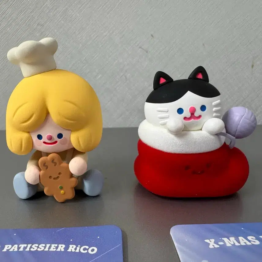 [BUNJANG] Ricoh Factory Happy Winter Days Pastry Chef Ricoh x-mas KANCHO Bundle Set Figure / 일괄)리코더팩토리 해피윈터데이즈 파티시에 리코 x-mas 칸초 피규어