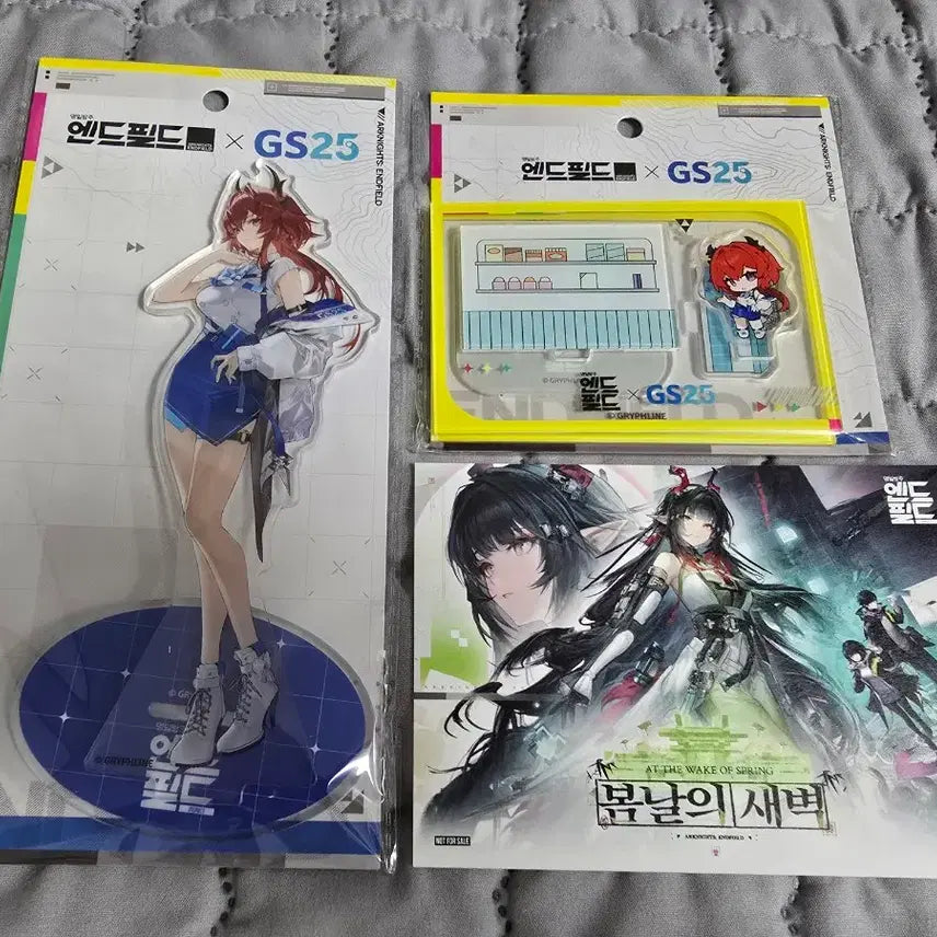 [SOLD OUT] 명일방주 엔드필드 GS25 레바테인 LD,SD 스탠드+엽서 (일괄)