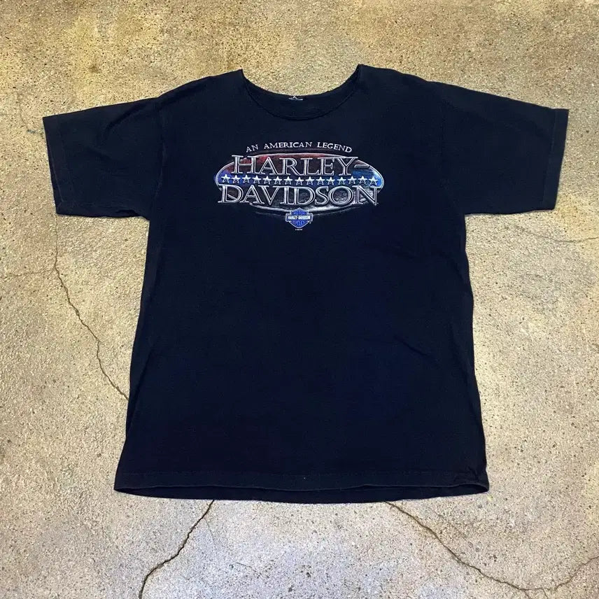 [BUNJANG] Harley-Davidson Sea Coast Vintage T-shirt / 미국 빈티지 할리데이비슨 씨코스트 반팔티