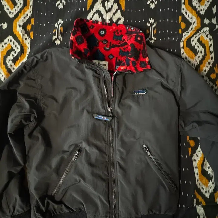 [BUNJANG] LL Bean Aztec Print Warm-up Jacket / LL bean 엘엘빈 빈티지 웜업 자켓 80~90s M ( 아즈텍 )