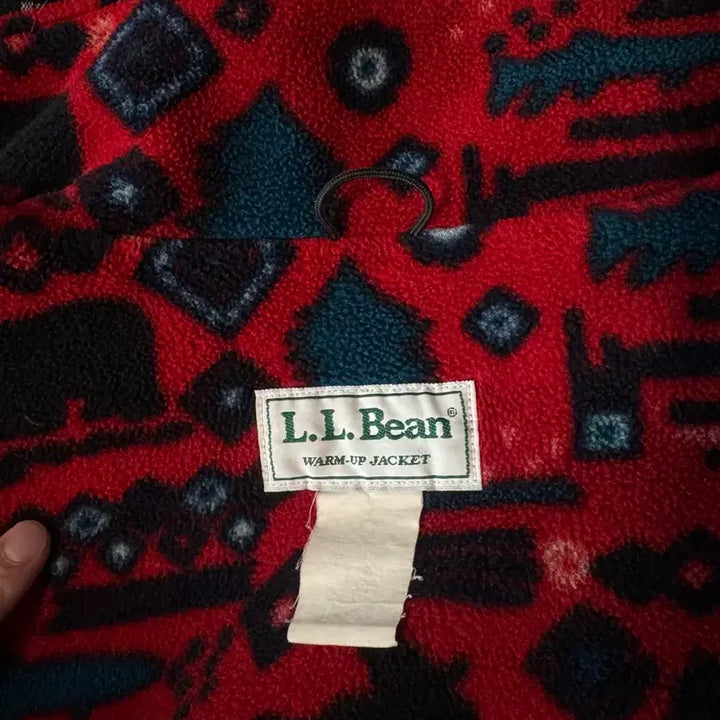 [BUNJANG] LL Bean Aztec Print Warm-up Jacket / LL bean 엘엘빈 빈티지 웜업 자켓 80~90s M ( 아즈텍 )