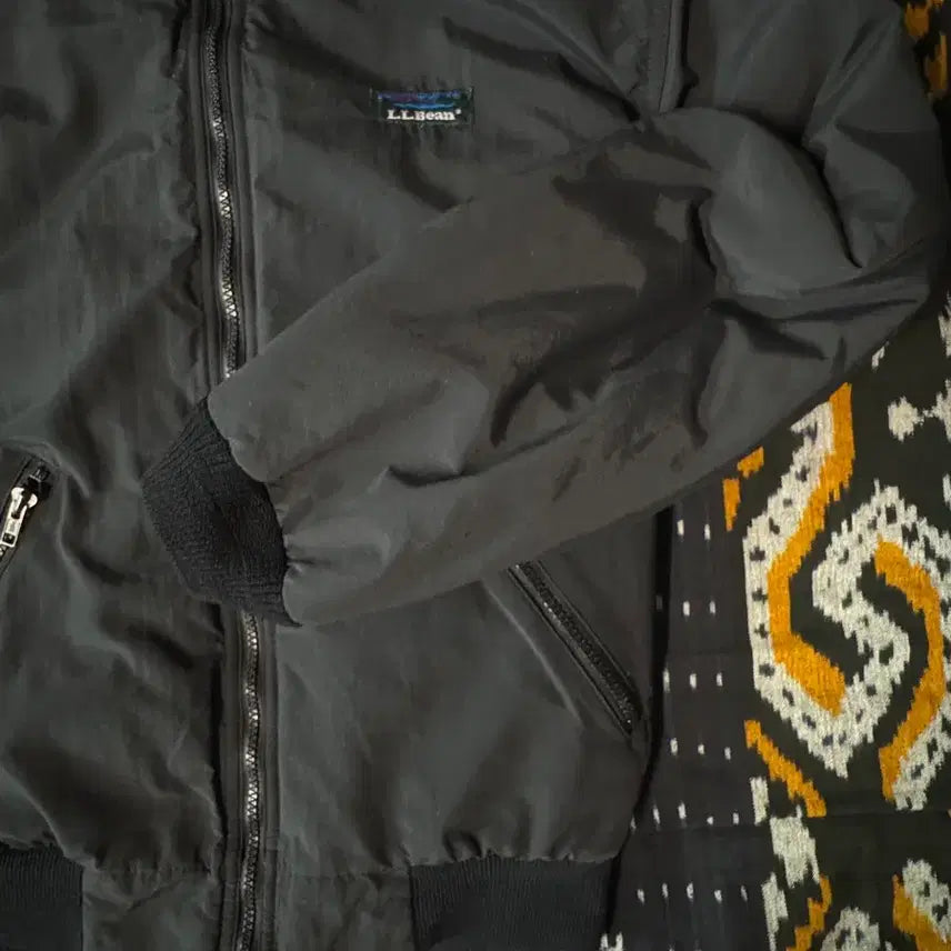 [BUNJANG] LL Bean Aztec Print Warm-up Jacket / LL bean 엘엘빈 빈티지 웜업 자켓 80~90s M ( 아즈텍 )