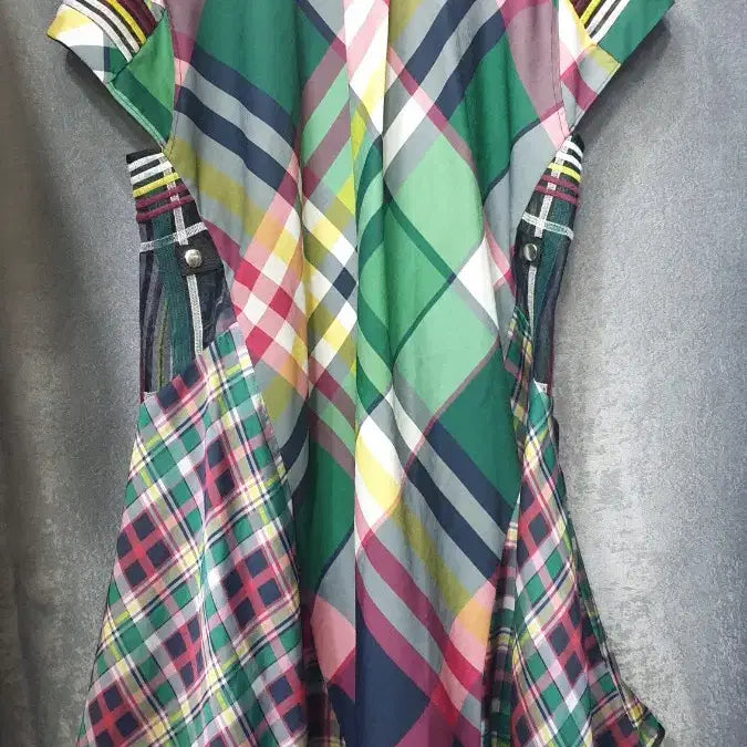 [BUNJANG] Sacai Check Pattern Linen Blend Shirt Dress / 사카이 원피스 프리사이즈 7788가능