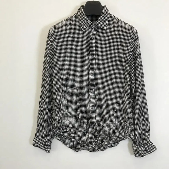 [BUNJANG] Theory Wrinkle Check Shirt / 띠어리 Theory 링클 체크셔츠 [38]