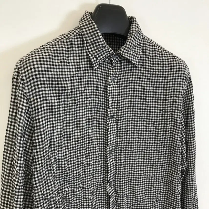 [BUNJANG] Theory Wrinkle Check Shirt / 띠어리 Theory 링클 체크셔츠 [38]
