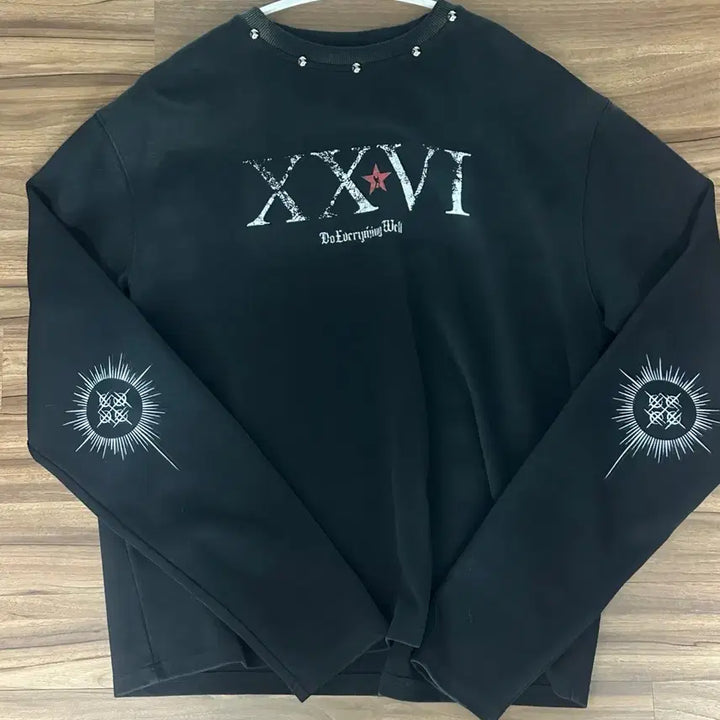[BUNJANG] B:ACCESS DETW Dark Basic Rivet Long Sleeve Shirt (M) / 비엑세스 DETW 다크 베이직 리벳 롱슬리브 M