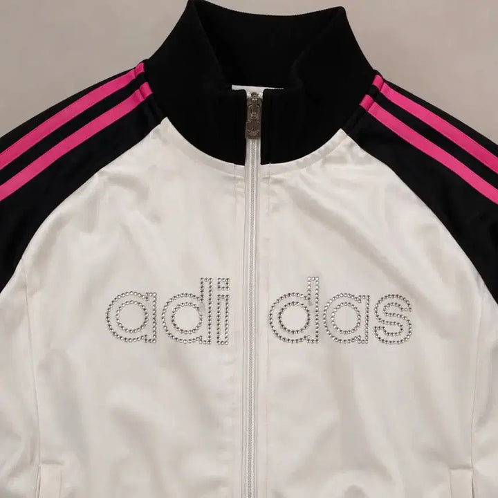 [BUNJANG] Adidas Y2K Cubic Pink Track Top Jersey / Adidas 아디다스 Y2K 큐빅 핑크 트랙탑 져지 L221