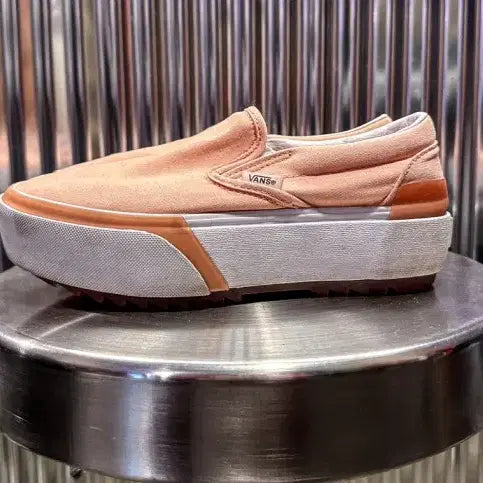 [BUNJANG] Vans Slip-On Stacked Pastel Peach Sneakers / 반스 슬립온 스택드 파스텔 피치