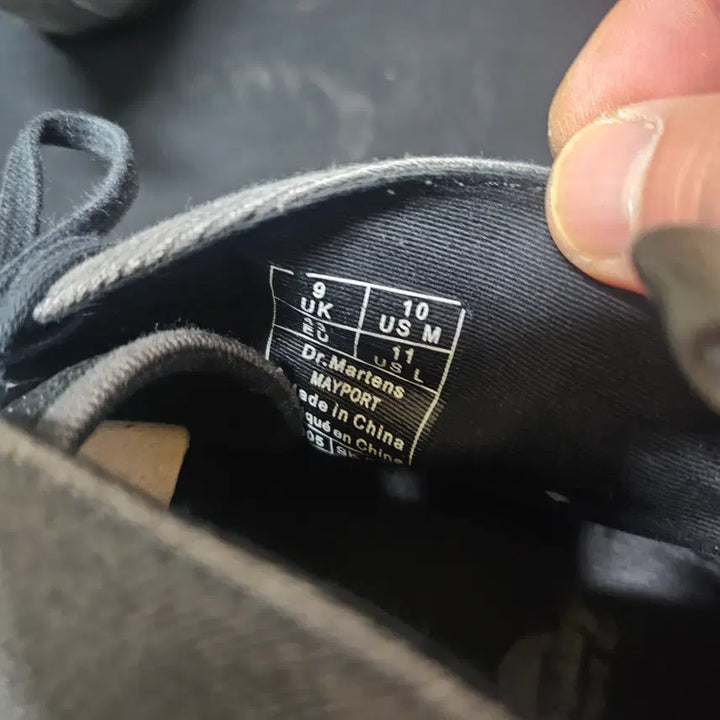 [BUNJANG] Dr. Martens Canvas Mid Boots Gray 280 / 594- 닥터마틴 컨버스 미드 부츠 그레이 280