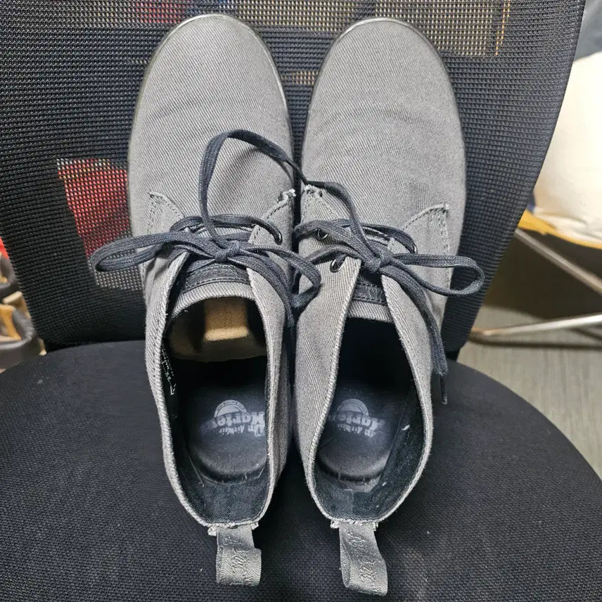 [BUNJANG] Dr. Martens Canvas Mid Boots Gray 280 / 594- 닥터마틴 컨버스 미드 부츠 그레이 280