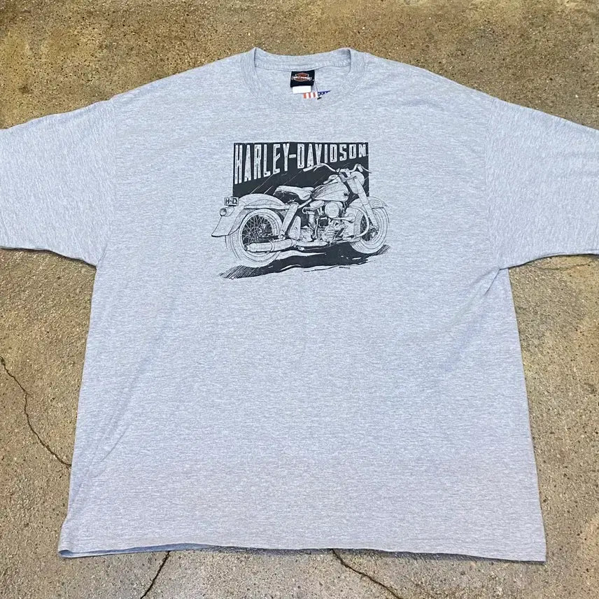 [BUNJANG] Harley-Davidson Denali Big Logo T-shirt / 미국 빈티지 할리데이비슨 데날리 빅로고 오토 반팔티