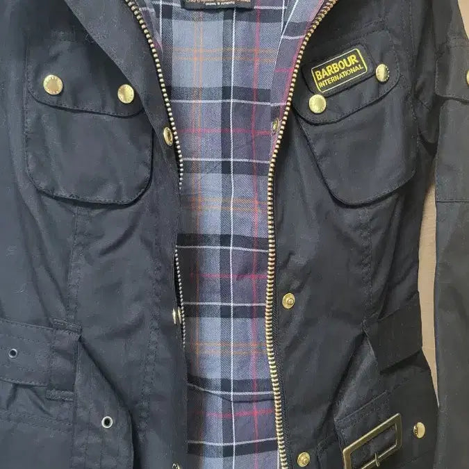 [BUNJANG] Barbour International Black Wax Jacket UK8 / 바버 인터내셔널 블랙 왁스 자켓 UK8